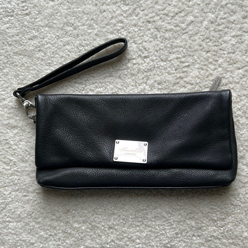 Kenneth Cole New York Leather Wristlet